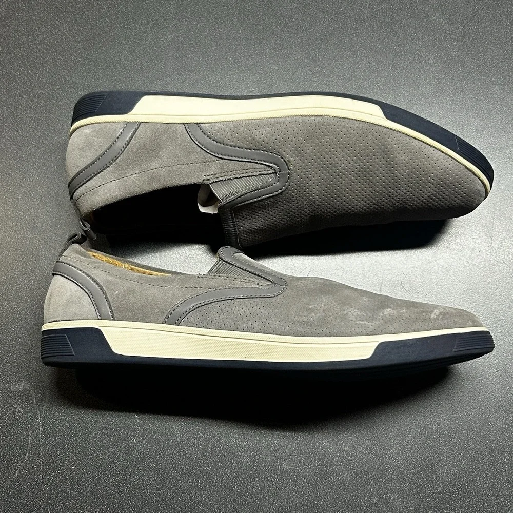 Cole Haan Gray Suede Loafers Mens Size 9.5 Classic Career Comfort